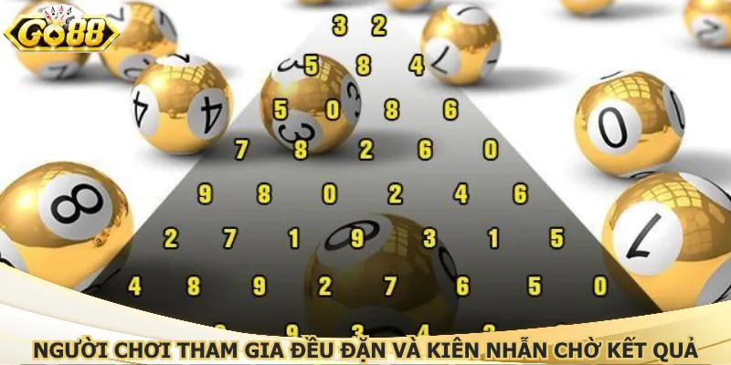 Người chơi tham gia đều đặn và kiên nhẫn chờ kết quả